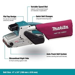 Makita 9404 4" x 24" Belt Sander, with Variable Speed , Blue