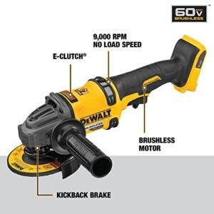 FLEXVOLT 60V MAX* Angle Grinder with Kickback Brake Kit