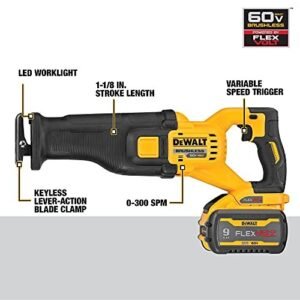 FLEXVOLT 60V MAX* Reciprocating Saw, Cordless Kit (DCS389X1)