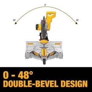 Miter Saw, 12-Inch, Double Bevel, Compound, XPS Cutline, 15-Amp (DWS716XPS)