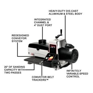 10-Inch Benchtop Drum Sander, 1 HP, 1Ph 115V (Model JWDS-1020)