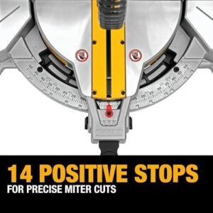 Miter Saw, 12-Inch, Double Bevel, Compound, XPS Cutline, 15-Amp (DWS716XPS)