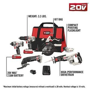 PCCK617L6 20V MAX* Lithium Ion 6-Tool Combo Kit with Free USB Device