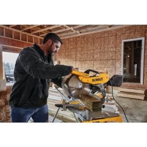 Miter Saw, 12-Inch, Double Bevel, Compound, XPS Cutline, 15-Amp (DWS716XPS)