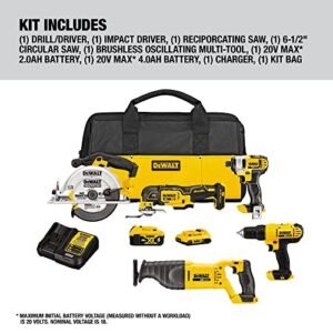 20V MAX Power Tool Combo Kit, 4-Tool Cordless Power Tool Set