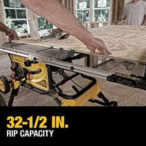 (DWE7491RS) 10-Inch Table Saw, 32-1/2-Inch Rip Capacity, Yellow/Black/Silver