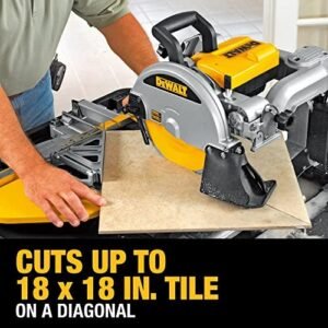 DEWALT Wet Tile Saw with Stand, 10-Inch, Corded (D24000S)