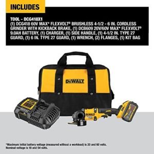 FLEXVOLT 60V MAX* Angle Grinder with Kickback Brake Kit