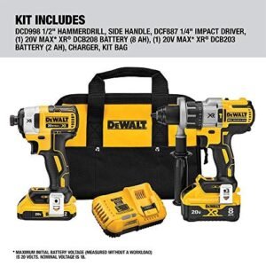 20V MAX XR Cordless Drill Combo Kit, Hammer Drill & Impact Driver