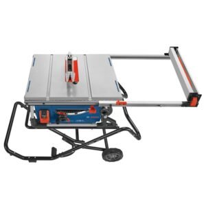 GTS15-10 10 Inch Portable Jobsite Table Saw with Gravity-Rise Wheeled Stand