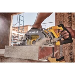 FLEXVOLT 60V MAX* Circular Saw Kit, 7-1/4-Inch, Worm Style, 9.0Ah Battery (DCS577X1)