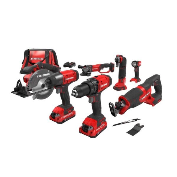 V20 Power Tool Combo Kit, 9-Tool Cordless Power Tool Set