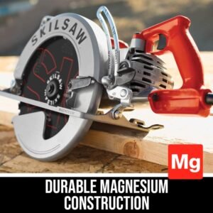 SPT70WM-01 15 Amp 10-1/4" Magnesium SAWSQUATCH Worm Drive Circular Saw,Silver