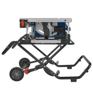 GTS15-10 10 Inch Portable Jobsite Table Saw with Gravity-Rise Wheeled Stand