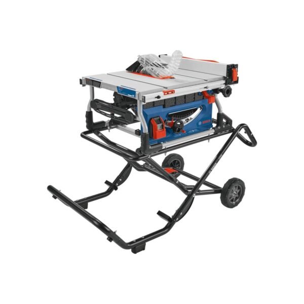 GTS15-10 10 Inch Portable Jobsite Table Saw with Gravity-Rise Wheeled Stand