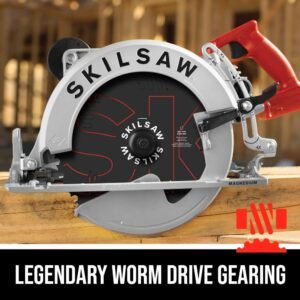 SPT70WM-01 15 Amp 10-1/4" Magnesium SAWSQUATCH Worm Drive Circular Saw,Silver