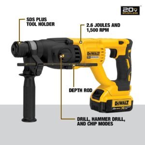 DCH133M2 20V Max XR Brushless 1” D-Handle Rotary Hammer Kit