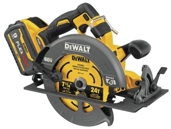 FLEXVOLT 60V MAX* Circular Saw with Brake Kit, 7-1/4-Inch (DCS578X1) - Image 4