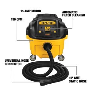 DWV010 HEPA Dust Extractor with Automatic Filter Cleaning, 8-Gallon