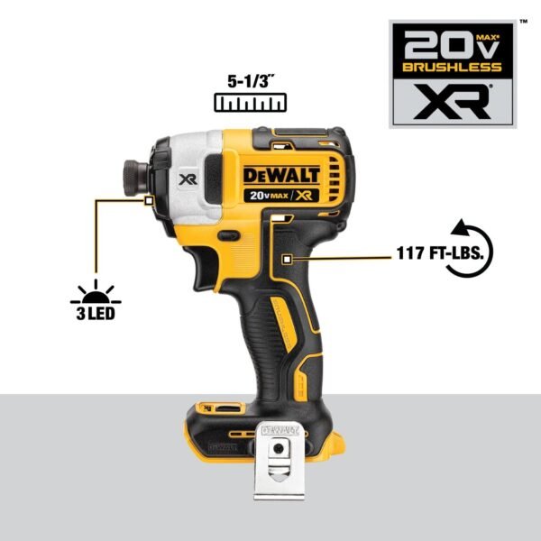 20V MAX Hammer Drill and Impact Driver, Cordless Power Tool Combo Kit - Image 9