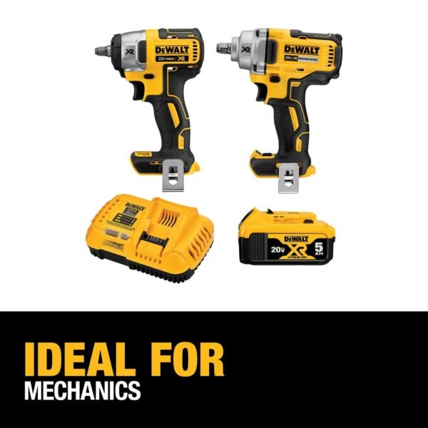 20V MAX Impact Wrench, Cordless 2-Tool Combo Kit - Image 2