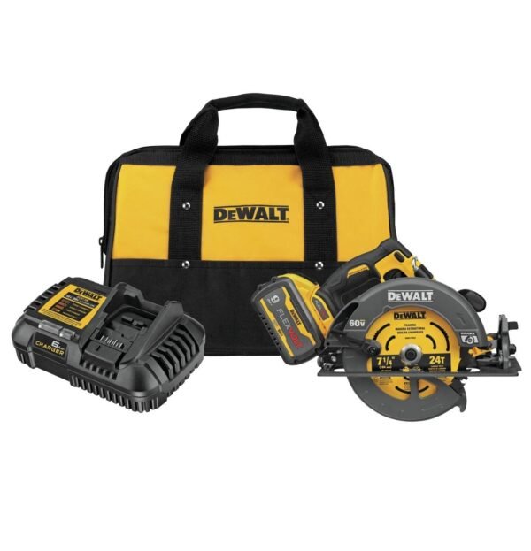 FLEXVOLT 60V MAX* Circular Saw with Brake Kit, 7-1/4-Inch (DCS578X1)