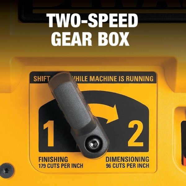 Thickness Planer, Two Speed, 13-inch, 15 Amp, 20,000 RPM Motor (DW735X) - Image 3