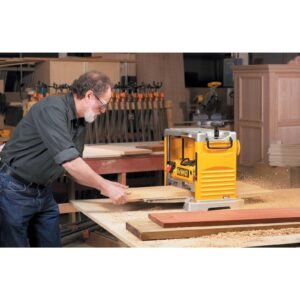 Benchtop Planer, 15-Amp, 12-1/2-Inch, 3-Knife Cutter, 20,000 RPM, Corded (DW734)