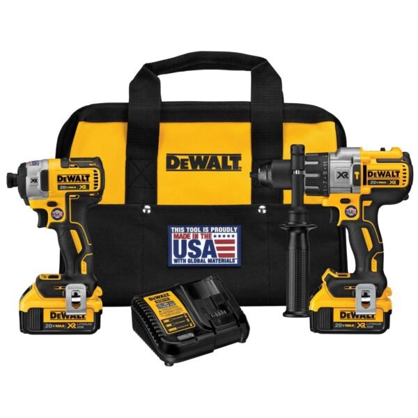 20V MAX Hammer Drill and Impact Driver, Cordless Power Tool Combo Kit