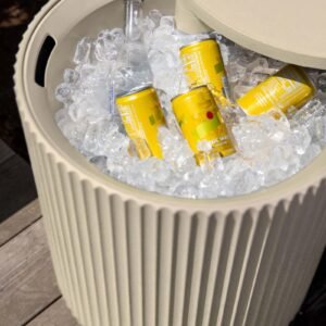 Outdoor Cooler Side Table - 2 in 1