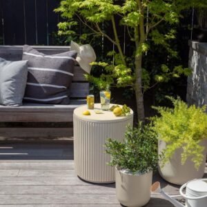 Outdoor Cooler Side Table - 2 in 1