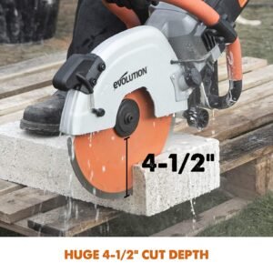 R12DCT 12 Inch Concrete Saw with Water Fed Dust Suppression