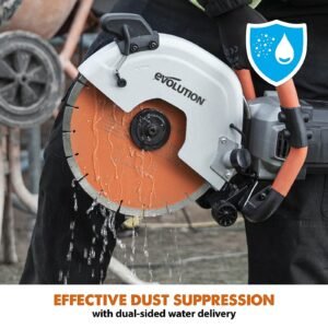 R12DCT 12 Inch Concrete Saw with Water Fed Dust Suppression