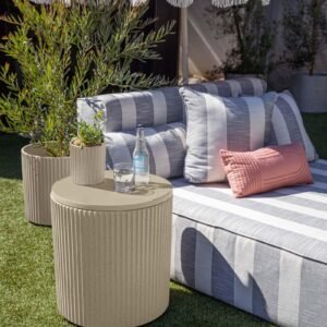 Outdoor Cooler Side Table - 2 in 1